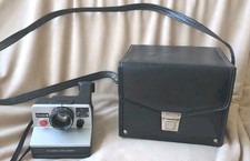 Polaroid Pronto B Instant Land Camera with Case Silver  Black Vintage