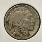 1934-D Buffalo Nickel F6232 Near Full Horn