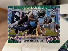 2025 Panini Mosaic - Bang! Josh Hines-Allen #15 Green Mosaic Prizm