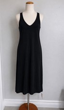 Reformation Black Scoop Neck Organic Cotton Midi Tank Dress Women’s SP Petite