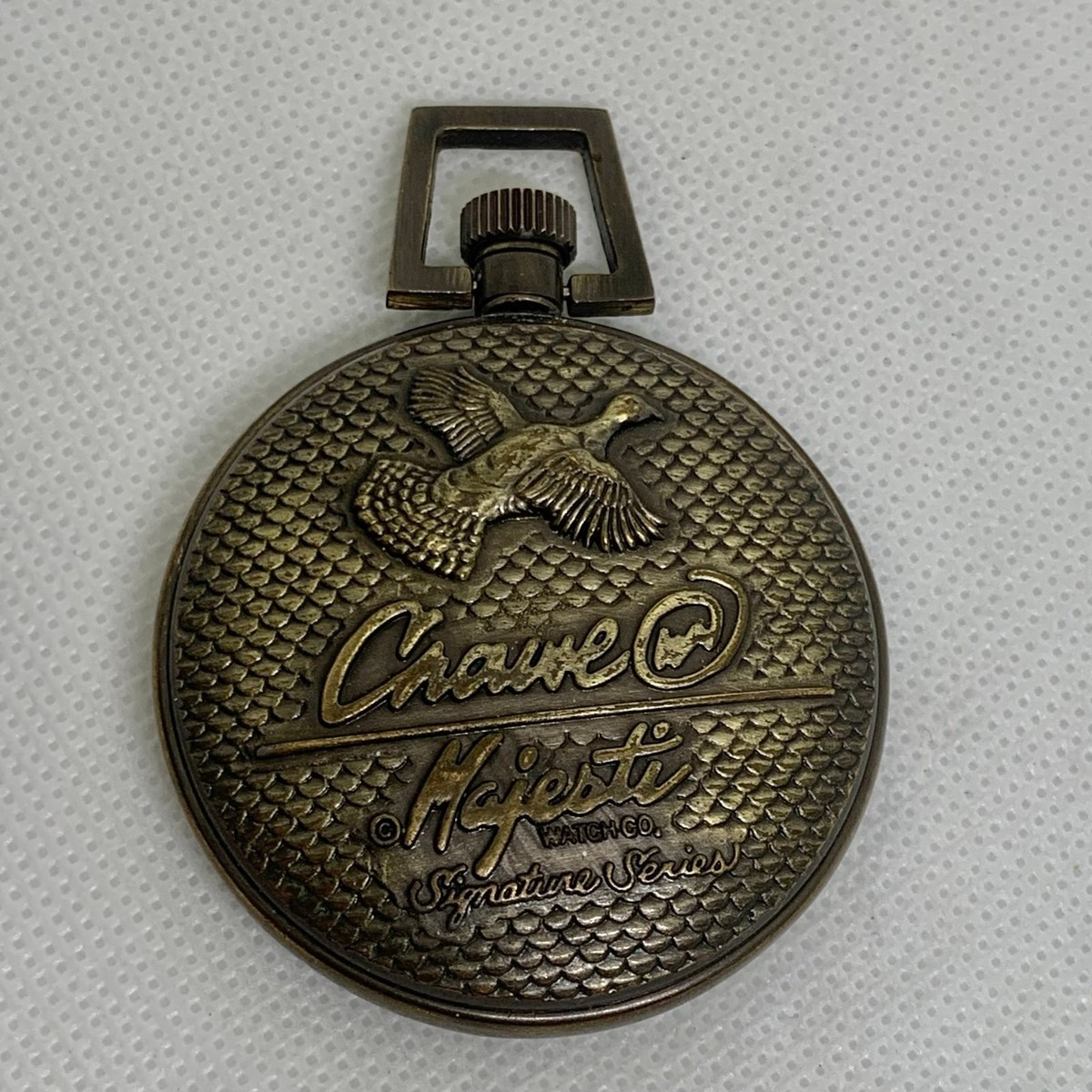 Working Phillip Crowe Quartz Pocket Watch Majesti Crave Series‎ 50mm With Chain Majesti Phillip Crowe Signature Series Quartz Pocket Watch  main image 2