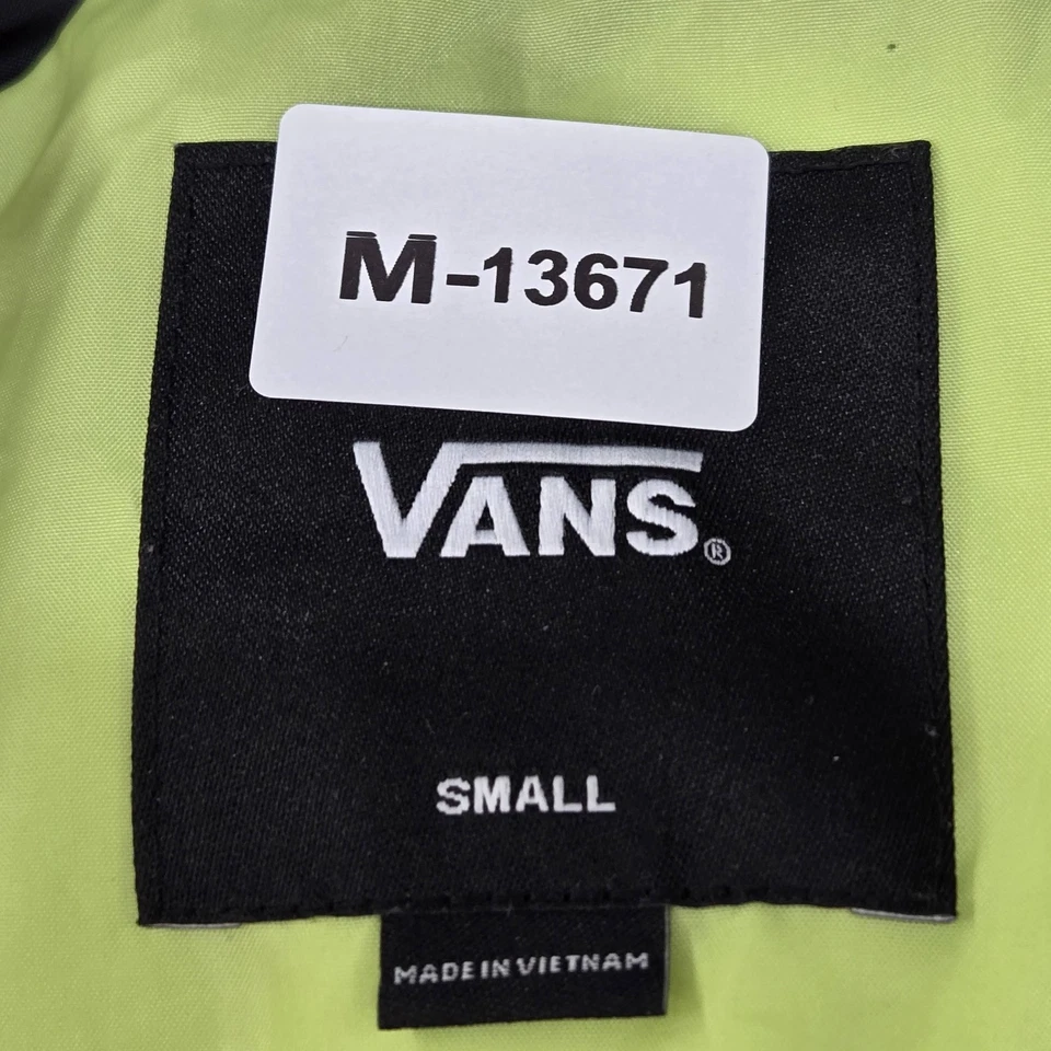 Chaqueta Vans Hombre S Amarilla BMX Anorak Cuadros en la Pared Ropa Activa Logo Foto 2 de 4