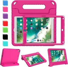 Case for iPad 9.7 2017/2018 with Built-in Screen Protector, Shockproof Handle St