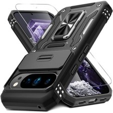 Google Pixel 10 Pro XL Case Military Grade Shockproof Cover w Screen Protector