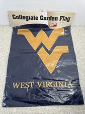 West Virginia University Collegiate Garden Flag Double Sided 12.5" x 18" NEW