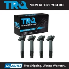 TRQ Engine Ignition Coil Kit 4pc for Mitsubishi Lancer Outlander Outlander Sport
