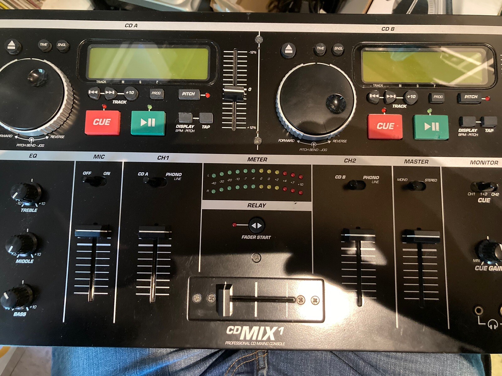 NUMARK CD MIX DUAL TWIN CD PLAYER WITH BUILT IN MIXER CDJ SPARES