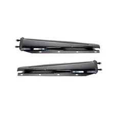 Fortpro 30" Chrome Spring Loaded Mud Flap Hanger Pair - 2.5" Bolt Spacing for Se