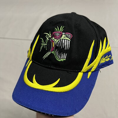 Full Throttle Drag Racing Racing NHRA Mens Blue Hat Captain Chaos
