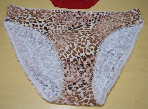 3 Victoria's Secret Bikini Lot Multicolor Lilac Red Large Panty L - Picture 4 of 13