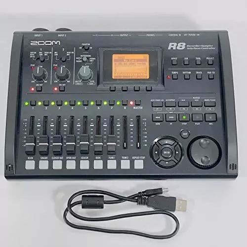 ZOOM R8 Multi Track Recorder Audio Interface Black 2tr simultaneous Used