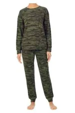 SOCIAL STANDARD BY SANCTUARY WOMEN'S LOUNGE JOGGER SET SMALL, MOTHER NATURE CAMO