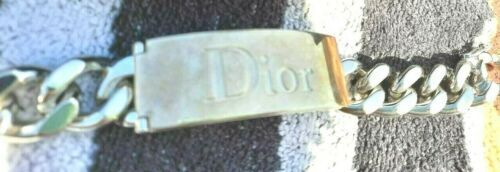 Christian Dior Watches D96-100 Silver Red Stainless Steel Bangle 
