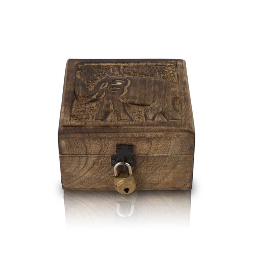 Superbe boîte à bijoux décorative en bois fait main cadeaux d'anniversaire avec serrure gratuite et...