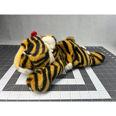 BJ Toys Bengal Tiger Plush w/red bow realistic 14''