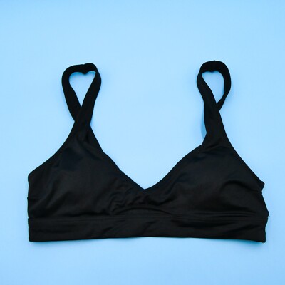 Victorias Secret Medium Black Cutout Pullover Peek A Boo Bikini Top  Swimwear New