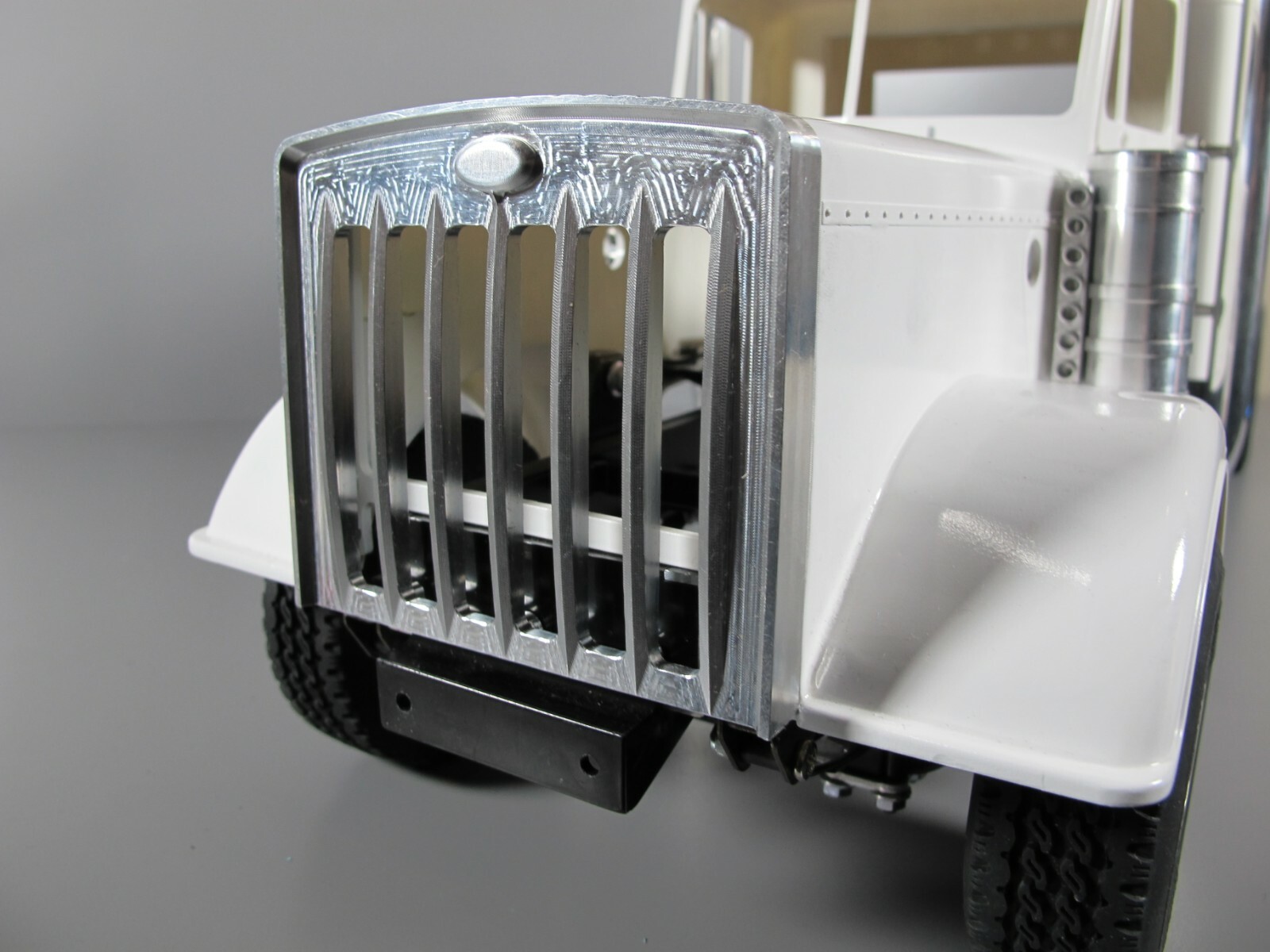 Alluminio Anteriore Aria Griglia Cover Protezione + Emblema 1/14 Tamiya Alluminio Anteriore Aria Griglia Cover Protezione + Emblema 1/14 Tamiya