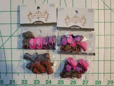 Sew-ologyButtons 3 cowboy Hats, 1 Boots. 4 Packs Total.