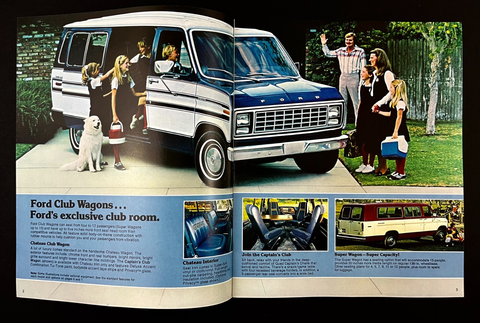 1980 Ford Club Wagon Van Motorhome Mini Camper Conversion Vintage Dealer Booklet thumbnail 2