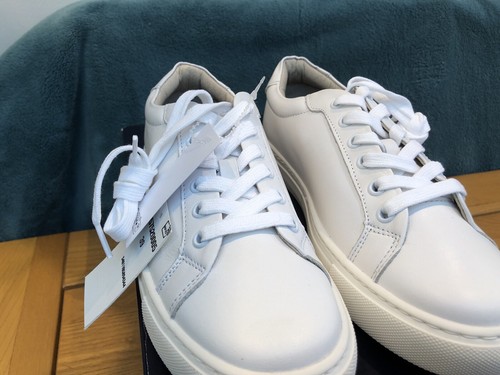 Dockers Lucas Cuero Blanco Zapatillas Hombre Talla Uk 6 Euro 39 US 8 #649 - Imagen 7 de 22