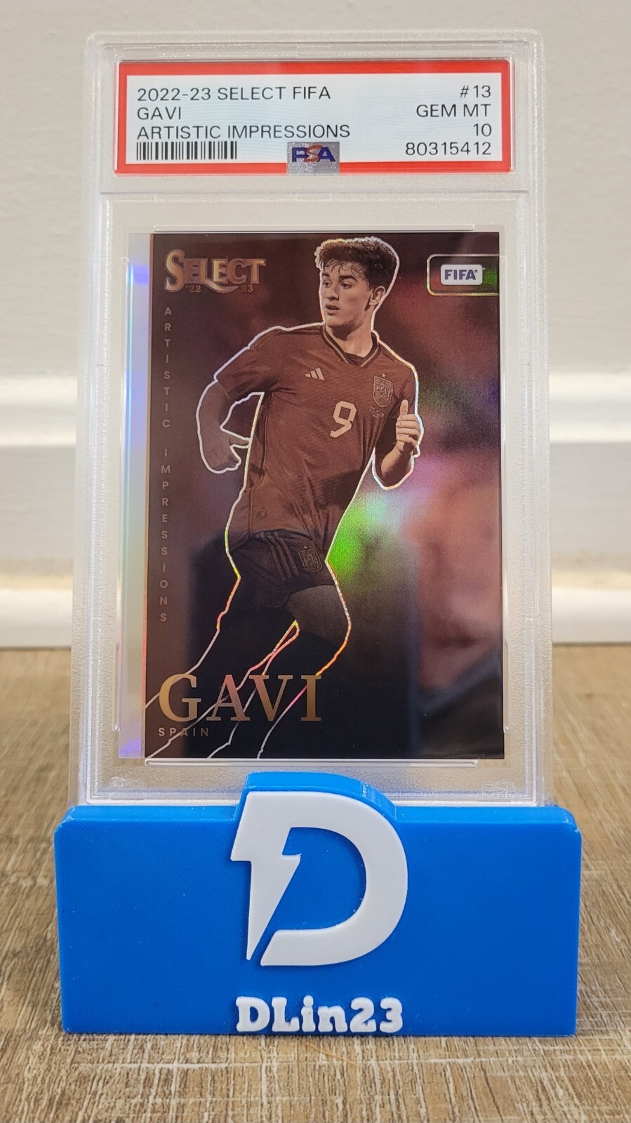 2022-23 PANINI SELECT FIFA GAVI ARTISTIC IMPRESSIONS SP #13 PSA 10 POP 2