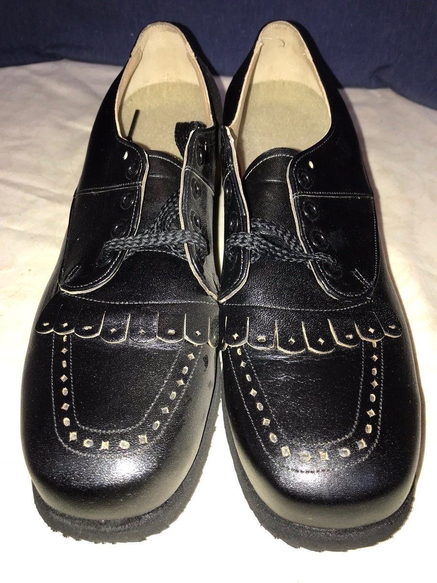 P. W. Minor Orthopedic Black Lace Up Wedge Heel Comfort Shoe 8.5 M Medium P. W. Minor Orthopedic Black Lace Up Wedge Heel Comfort Shoe  main image 3