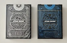 New 2 Sealed Theory 11 Premium Playing Cards Decks Star Wars Silver Blue USA 
