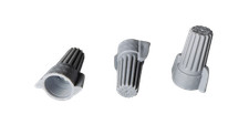 100 Pack XFITTING Screw On Winged Wire Connector,Grey P15 CSA UL Listed 18-8 AWG