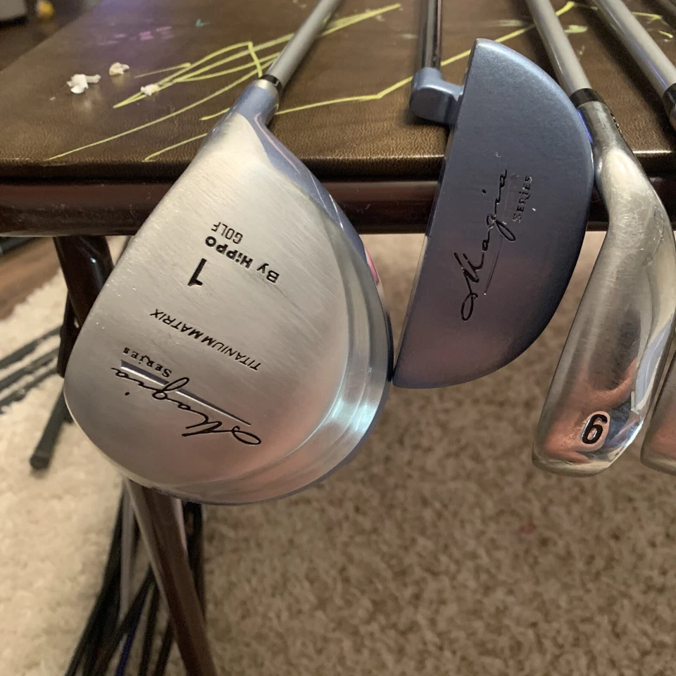 Hippo Magia Series Damas Juego Completo Driver, 6 Hierros, 4 Maderas, Putter Foto 2 de 4