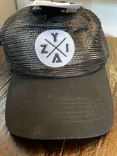 Zyia Active Black Mesh Snapback Trucker Hat Cap Unisex, New With Tags