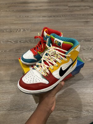 Nike Sb Dunk High Pro Qs (white/metallic gold)