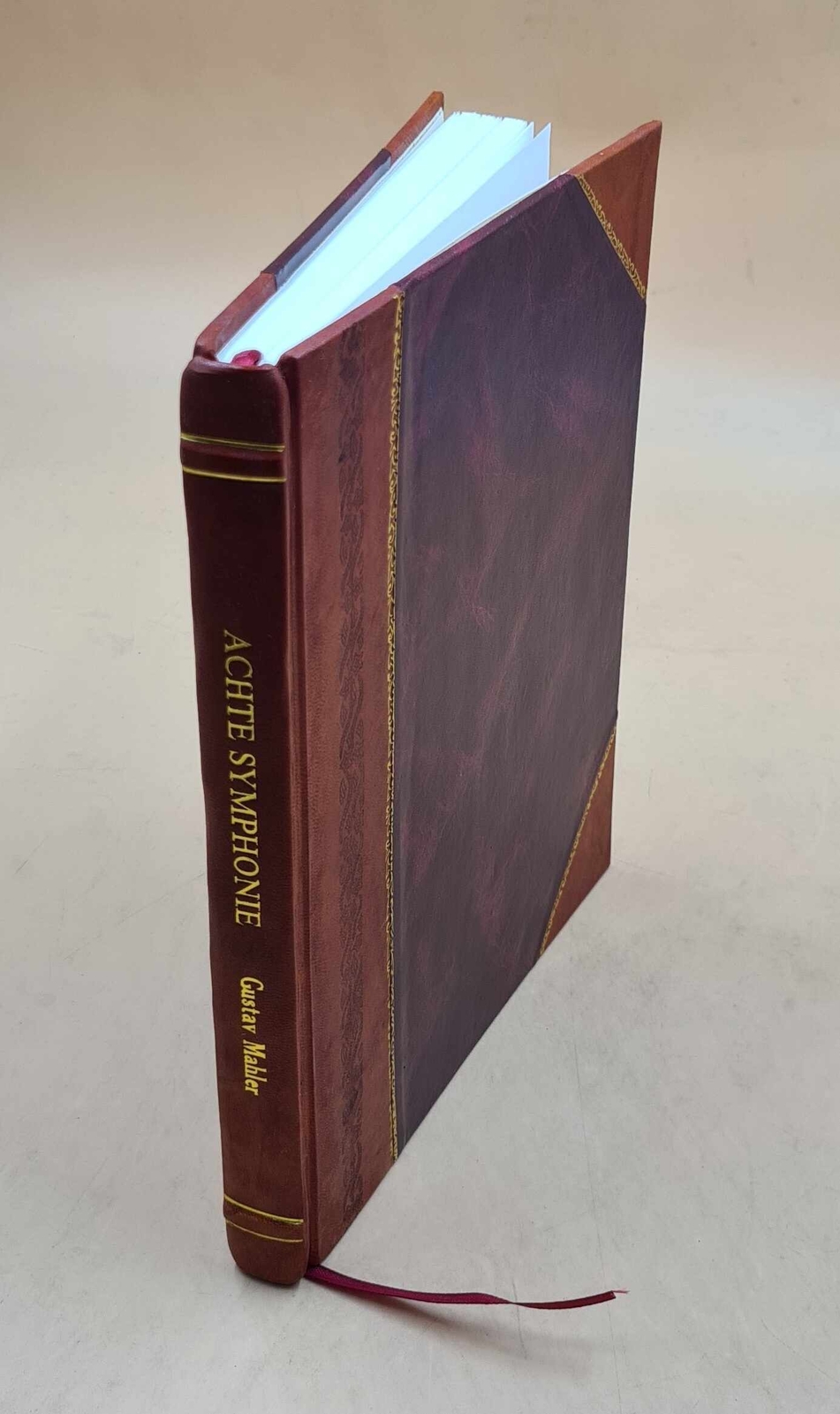 Beethoven's 8th Symphony Piano Score with Text - Leather Bound Edition