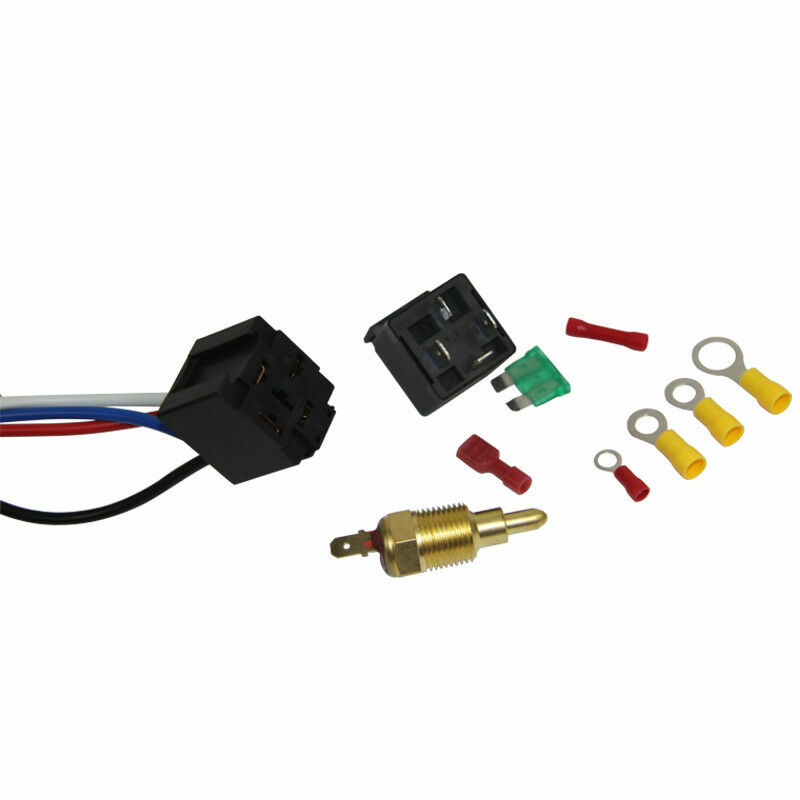 Radiator Thermo Fan Fuse 12V Temp switch Sensor Control Changeover