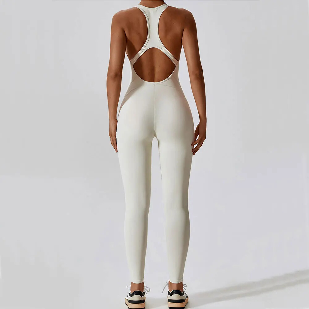 Yoga Jumpsuit Fitness Sports Gym Clothing Set-image