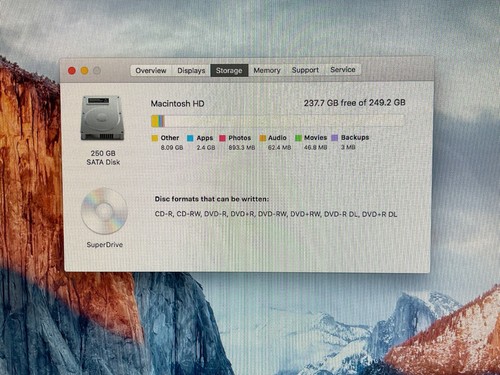 Apple iMac 2008 A1224 20" Screen Core 2 Duo 2GHz 4GB 250GB - El Capitan 10.11.6 - Picture 6 of 19