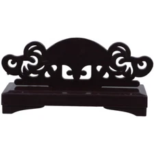 1PC Folding Fan Stand Plastic Round Fan Display Base Decorative Hand Fan Holder