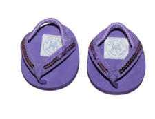 Build a Bear Sandals Flip Flop Purple with Sequins