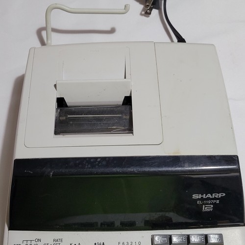 Sharp EL-1197PIII Heavy Duty Color Printing Calculator with Clock and Calendar - Picture 3 of 5