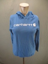 Carhartt Size M 10/12 Boys Blue Breathable Lightweight Outdoor Hoodie 430