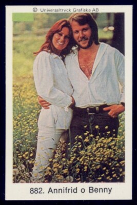 1978 Swedish Samlarsaker #882 ABBA - Annifrid o Benny - Lyngstad Andersson