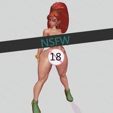 1/24 Scale Urbosa Girl Nsfw Uncolored Unassembled 3D Printed Resin Model Kit Toy