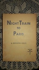 Night Train to Paris Manning Coles 1952 HCDJ  DETECTIVE BOOK