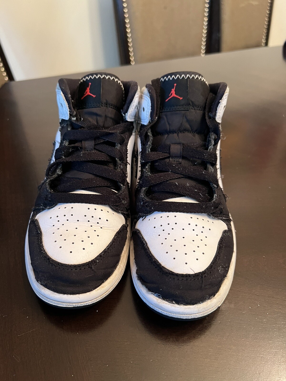 Nike Air Jordan Size 2Y Kids White Black Coral eBay