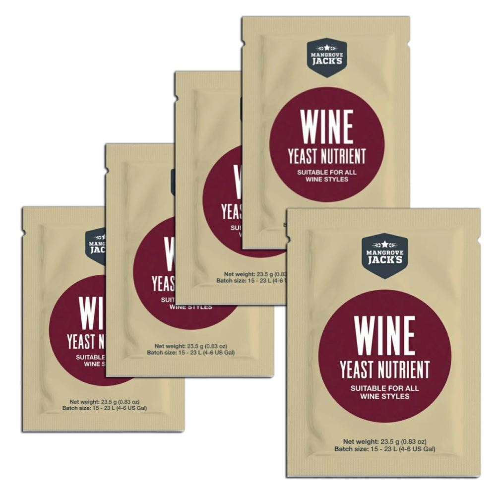 5x Mangrove Jack's Wine Nutrient 23.5g DAP 23L Diammonium Phosphate