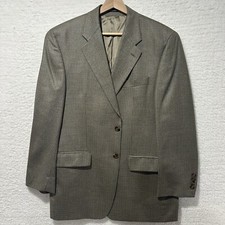 POLO UNIVERSITY By Ralph Lauren Mens Brown HOUNDSTOOTH Wool Blend Blazer Sz 40 R