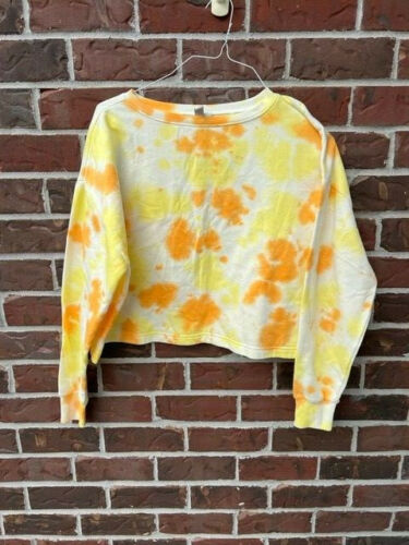 Z by Zella Sunset Tie Dye Pullover Sweatshirt Cropped Langarm Small Neu - Bild 3 von 5