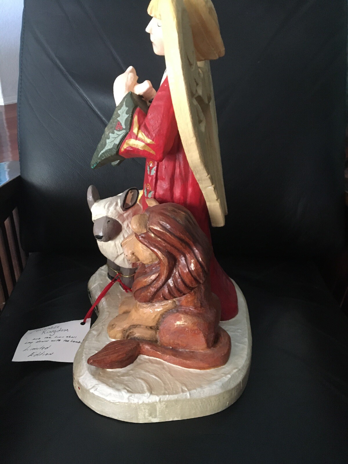 Rare Limited Edition 16” Tall House Of Hatten Angel Peaceable Kingdom Figurine eBay