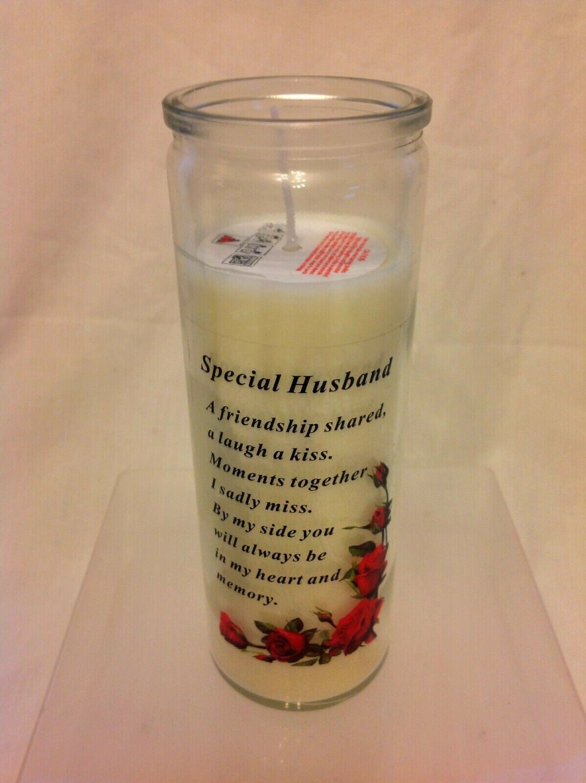 Glass Memorial Candle. Home Graveside Gift Garden. Various Styles to choose from eBay