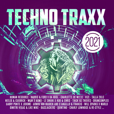 Cd Techno Traxx 2021 by Various Artists 2 Cds