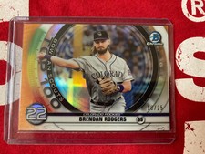 Brendan Rodgers Bowman Scouts Top 100 Orange mint Rockies #19/25